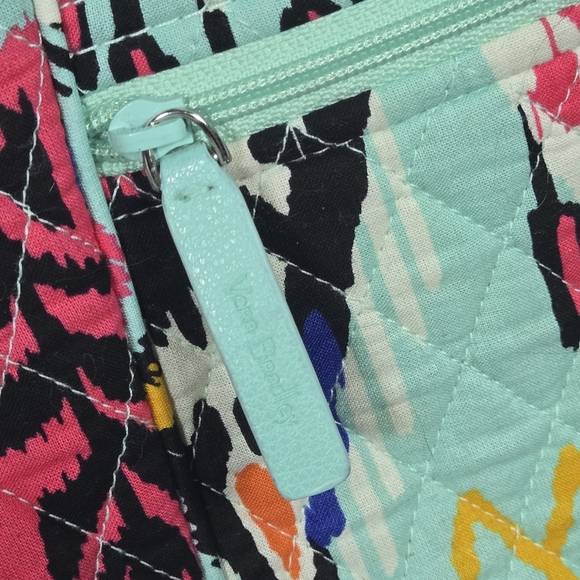Vera Bradley Crossbody Bag Boho Teal Multicolor Quilted Purse - Picture 4 of 8